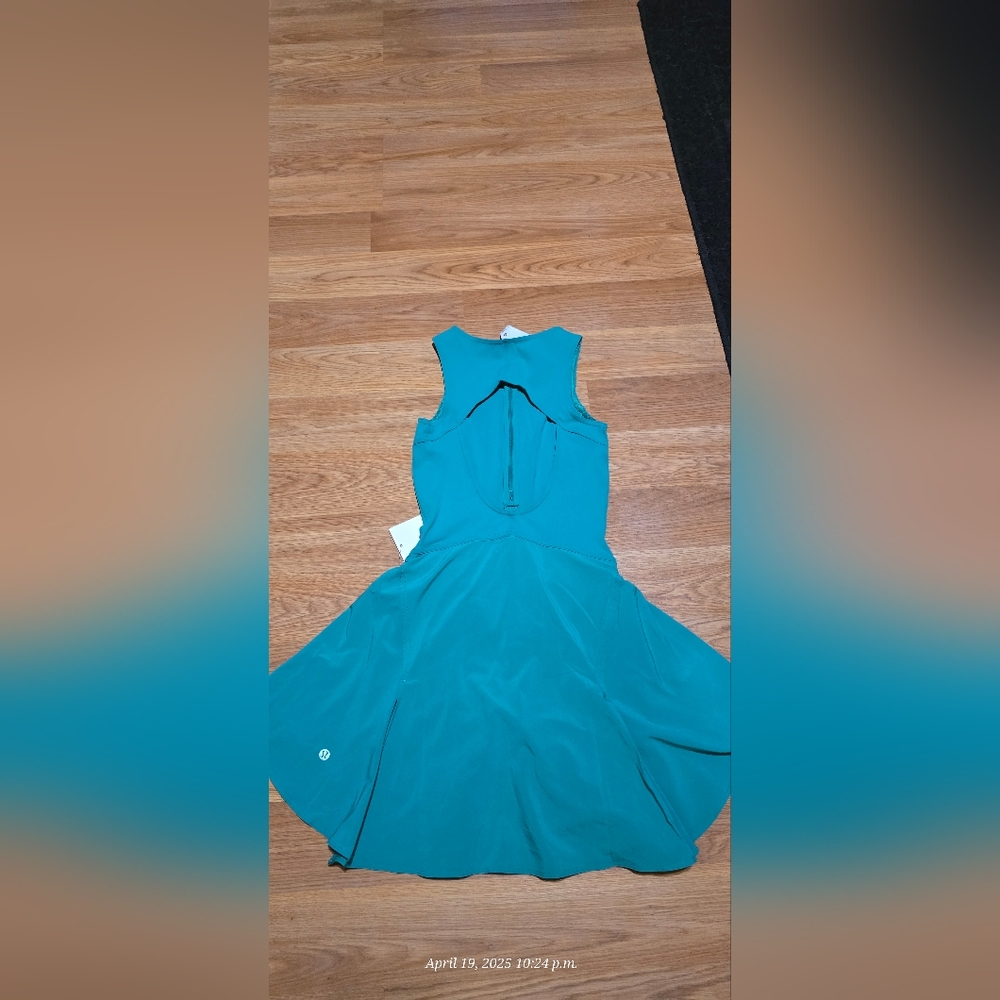 Elegant Teal Sleeveless Dress